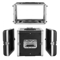 Θήκη rack VEVOR 6U, βάθος 310 mm, ρηχή καμπίνα rack διακομιστή με κατασκευή ABS, ανθεκτικά εντοιχισμένα περιστρεφόμενα μάνδαλα, αποσπώμενο μπροστινό και πίσω κάλυμμα, εύκολη εγκατάσταση, για ενισχυτή, ήχο, μίκτη DJ