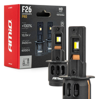 AMiO - Λάμπες LED F26 Pro Series H3 12/24V 68W 2900-3550lm 6.000K Full Can-Bus Plug&Play - 2 Τεμ. (04870/AM)
