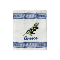 Πετσέτα ποτηρόπανο Souvenir με κέντημα - Σετ 12pcs - Greece - 416396