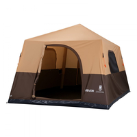 Σκηνή Κάμπινγκ VEVOR, Φουσκωτή Σκηνή Καμπίνας 8 Ατόμων με Επαναφορτιζόμενη Αντλία, Σωλήνα Αέρα TPU & 4 Μεγάλα Παράθυρα Διχτυού, Φορητή, Εύκολη Εγκατάσταση, Αδιάβροχη με Τσάντα Μεταφοράς για Οικογενειακή Υπαίθρια Κατασκήνωση & Πεζοπορία, Μπεζ