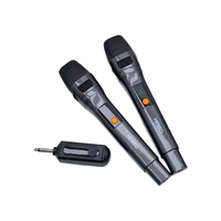 Σετ 2 ασύρματα μικρόφωνα - KMS-904MC - 509045 - Black
