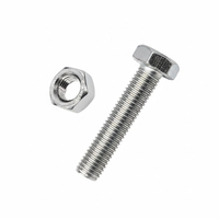 Εξάγωνη βίδα με παξιμάδι - M5x12mm+M5 - Σετ 12 πακέτα των 15 ζευγαριών - 201802