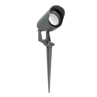 GLOBOSTAR® TREKO GLB-103-0026 Φωτιστικό Σποτ για Φυτά - Δέντρα με Βάση Κήπου / Καρφωτό LED 3W 270lm 5° DC 24V Αδιάβροχο IP65 Θερμό Λευκό 2700K - Sanan SMD Chip - Γκρι Ανθρακί Ματ - Μ5 x Π5 x Υ12cm - 3 Χρόνια Εγγύηση
