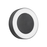 GLOBOSTAR® LINEART GLB-103-0038 Φωτιστικό Τοίχου / Απλίκα LED 18W 1620lm 120° AC 220-240V Αδιάβροχο IP65 Θερμό Λευκό 2700K - Sanan SMD Chip - Μαύρο Ματ - Μ20 x Π4.5 x Υ20cm - 3 Χρόνια Εγγύηση