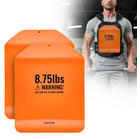 Πλάκες για γιλέκα VEVOR με καμπύλη βάση, ζεύγη 4 kg, Πλάκες με βάρη από χάλυβα υψηλής ποιότητας για γιλέκο, εργονομικός σχεδιασμός, για προπόνηση δύναμης, αντοχής, τρέξιμο, τζόκινγκ, γυμναστική, έντονες προπονήσεις
