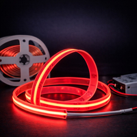 VenCore 6174-50024 - Ledstrip Cob 12W IP20 DW - Ταινία LED Τύπου COB - 5 Μέτρα (1 Roll) - 12 Watt 24 Volt - 320 LED ανά Μέτρο - 820 Lumens ανά Μέτρο - Στεγανή IP68 - Κόκκινο