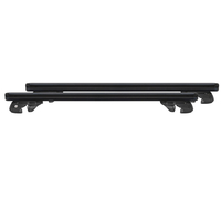 MENABO ΜΠΑΡΕΣ ΟΡΟΦΗΣ ΑΛΟΥΜΙΝΙΟΥ FENDER 118 cm ΣΕ ΜΑΥΡΟ ΧΡΩΜΑ ΓΙΑ Renault 4 E-Tech 5 doors 2024> ΜΕ RAISED RAILS - 2 ΤΕΜ. (14660/MB)