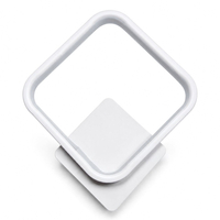 VenCore Elara White 6093-20010 - Μοντέρνο Επιτοίχιο Φωτιστικό Απλίκα LED 12W Λευκό Αλουμίνιο με Ρυθμιζόμενο CCT Λευκό - Ημέρας - Θερμό - Χειρισμός CCT μέσω Διακόπτη On-Off - Μ29 x Π25 x Υ5.5cm