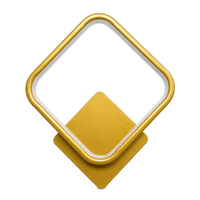 VenCore Elara Gold 6093-20012 - Μοντέρνο Επιτοίχιο Φωτιστικό Απλίκα LED 12W Χρυσό Αλουμίνιο με Ρυθμιζόμενο CCT Λευκό - Ημέρας - Θερμό - Χειρισμός CCT μέσω Διακόπτη On-Off - Μ29 x Π25 x Υ5.5cm