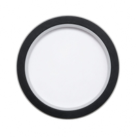 VenCore Noctis Black 6093-20013 - Μοντέρνο Επιτοίχιο Φωτιστικό Απλίκα LED 12W Μαύρο Αλουμίνιο με Ρυθμιζόμενο CCT Λευκό - Ημέρας - Θερμό - Χειρισμός CCT μέσω Διακόπτη On-Off - Φ21 x Υ5cm
