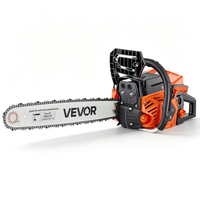 Αλυσοπρίονο Βενζίνης VEVOR 508 mm 58CC 2.2kW 2-χρονος κινητήρας, για κοπή ξύλου, κλάδεμα δέντρων και καθαρισμό γης, τσοκ με συγχρονισμένο γκάζι, ηλεκτρικό αλυσοπρίονο με αντιολισθητική λαβή και διπλά ρεζερβουάρ
