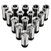 Σετ κόλετ VEVOR 5C Σετ τσοκ ακριβείας 1/8"-1" 15 τεμαχίων στρογγυλών κόλετ 5C, για φρέζες, πρέσες τρυπανιών, εργαλείο τσοκ τόρνου υψηλής συγκέντρωσης TIR 0,0008" με θήκη αποθήκευσης, σκληρυμένο και τροχισμένο