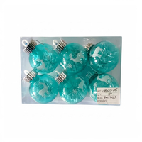 Σετ Χριστουγεννιάτικες μπάλες - 6cm - 6pcs - 232051