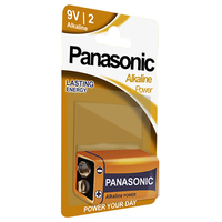 ELVHX - EL46LR61 |  ΑΛΚΑΛΙΚΕΣ ΜΠΑΤΑΡΙΕΣ PANASONIC® 6LR22 9V (τιμή τεμαχίου)