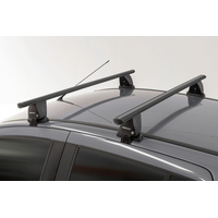 MENABO Ολοκληρωμένο Σετ Μπάρες Οροφής Αλουμινίου DELTA L 141 cm Σε Μαύρο Χρώμα για Porsche Macan (95B) 5 doors 2013> - 2 τεμ. (9700/MB+12520/MB)