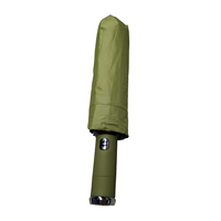 Αυτόματη ομπρέλα σπαστή με φακό LED - 10K - Tradesor - 585670 - Green