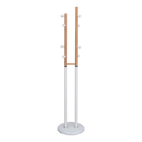 VenCore Nordic 5520-10003 - Καλόγερος Μεταλλικός Λευκός-Φυσικό 37x37x170cm
