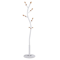 VenCore Arbor White 5520-10002 - Καλόγερος Ρούχων Μεταλλικός Λευκός 37x37x171cm