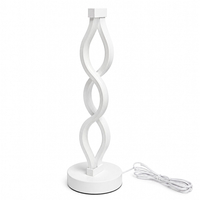 VenCore Heliora White 2792-20010 - Μοντέρνο Επιτραπέζιο Φωτιστικό LED USB 8W 5 Volt Λευκό Αλουμίνιο με Ρυθμιζόμενο CCT Λευκό - Ημέρας - Θερμό - Χειρισμός CCT μέσω Controller με Καλώδιο
