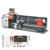 Τόρνος Μεταλλικών VEVOR 254 x 762 mm 1100W Επιτραπέζιος Τόρνος με DRO 2 αξόνων, για Τόρνευση Μετάλλου, Γραμμική Κλίμακα & Ψηφιακή Ένδειξη, Αναστρέψιμη Κατεύθυνση, Μεταβλητή Ταχύτητα 3000 RPM Max, με Μεταλλικά Γρανάζια