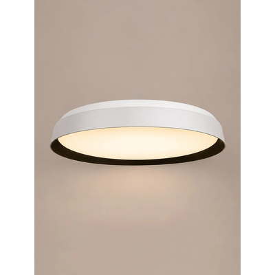 kelvo® VOLA KLV-101-0590-V2 Φωτιστικό Οροφής LED 24W 2400lm 120° AC 220-240V IP20 Ρυθμιζόμενο Λευκό CCT με Διακόπτη στο Driver 2700K/4500K/6000K Triac Dimmable - Lumileds SMD Chip & ENEC/TÜV Driver - Μαύρο Ματ & Λευκό Ματ - Μ38 x Π38 x Υ7cm - 5 Χρόνια Εγγύηση