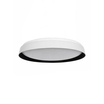 kelvo® VOLA KLV-101-0590-V2 Φωτιστικό Οροφής LED 24W 2400lm 120° AC 220-240V IP20 Ρυθμιζόμενο Λευκό CCT με Διακόπτη στο Driver 2700K/4500K/6000K Triac Dimmable - Lumileds SMD Chip & ENEC/TÜV Driver - Μαύρο Ματ & Λευκό Ματ - Μ38 x Π38 x Υ7cm - 5 Χρόνια Εγγύηση