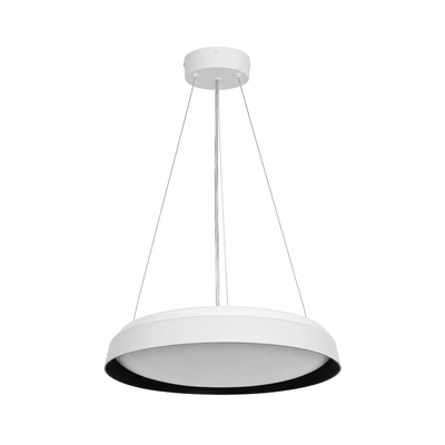 kelvo® VOLA KLV-101-0590 Κρεμαστό Φωτιστικό Οροφής LED 24W 2400lm 120° AC 220-240V IP20 Ρυθμιζόμενο Λευκό CCT με Διακόπτη στο Driver 2700K/4500K/6000K Triac Dimmable - Lumileds SMD Chip & ENEC/TÜV Driver - Μαύρο Ματ & Λευκό Ματ - Μ40 x Π40 x Υ7cm - 5 Χρόνια Εγγύηση