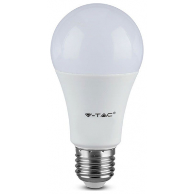 Λάμπα LED E27 A60 SMD 8.5W 230V 806lm 200° IP20 Ζεστό Λευκό 217260 V-TAC