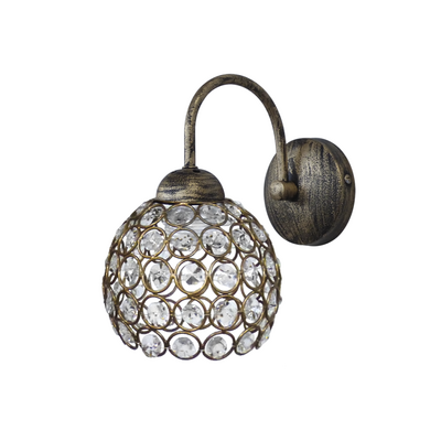Φωτιστικό τοίχου CHRIS/AP BRONZE CRYSTAL