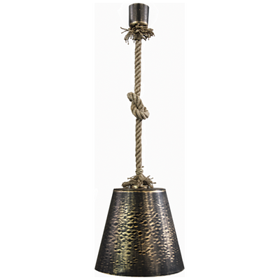 Κρεμαστό φωτιστικό FUN-03 1/Φ ROPE UT-BRONZE