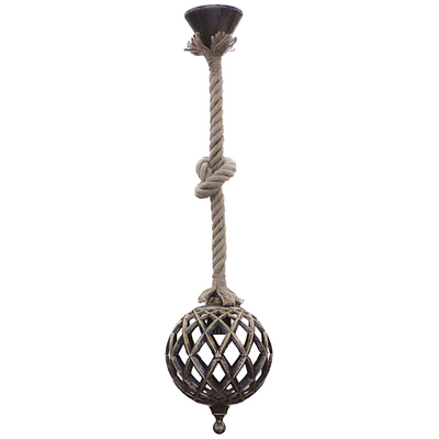 Κρεμαστό φωτιστικό LP-520K 1L ROPE UT-BRONZE