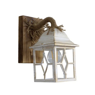 Φωτιστικό τοίχου ROPE-WOOD R-710AP WHITE-BRONZE
