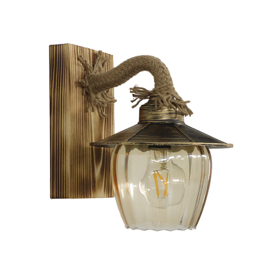 Φωτιστικό τοίχου ROPE-WOOD R-98ΑΡ GLASS