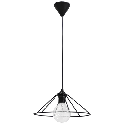 Φωτιστικό μεταλλικό FUN-350/24 1L PENDEL BLACK