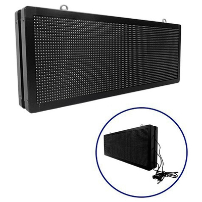 Αδιάβροχη Κυλιόμενη Επιγραφή SMD LED 230V USB & WiFi Πορτοκαλί Διπλής Όψης 104x40cm GloboStar 90155