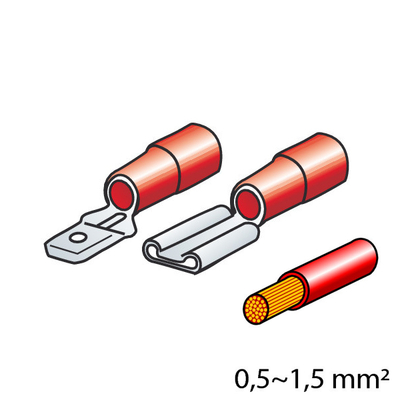 ΦΙΣΑΚΙΑ 6.3 x 0.8mm (40τμχ.)