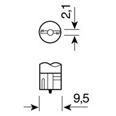 ΛΑΜΠΑ ΑΚΑΛΥΚΗ 12V/W3W 3W