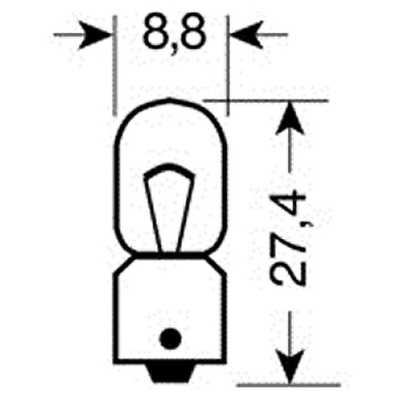 ΛΑΜΠΑΚΙΑ ΜΙΝΙΟΝ 12V T4W BA9s ΚΟΚΚΙΝΑ