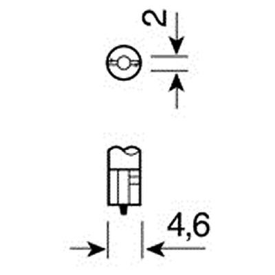 ΛΑΜΠΑΚΙΑ ΨΕΙΡΕΣ Τ5 12V/1.2W W2x4.6d