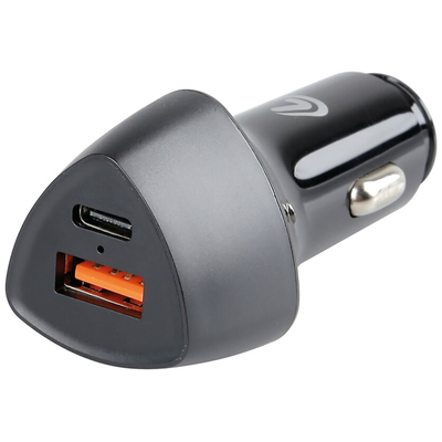 ΦΟΡΤΙΣΤΗΣ ΑΝΑΠΤΗΡΑ ΜΕ 2 USB-C/USB- A 12/24V 36W LED FAST CHARGE