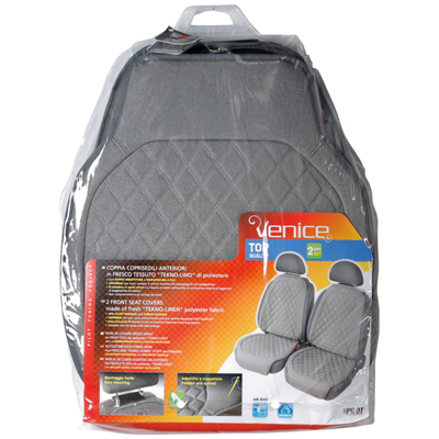 ΠΛΑΤΟΚΑΘΙΣΜΑΤΑ VENICE ΜΕ ΔΙΑΣΤΑΣΕΙΣ ΠΛΑΤΗΣ 50 Χ 65 cm/ΚΑΘΙΣΜΑ 60 cm (ΓΚΡΙ ΛΙΝΟ/ΠΟΛΥΕΣΤΕΡ) - 2 ΤΕΜ.