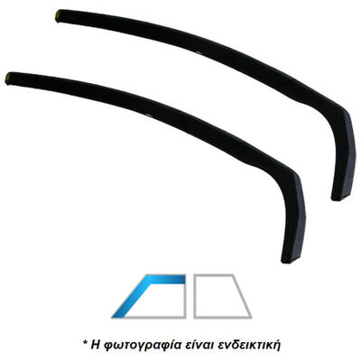 HYUNDAI LANTRA 4D 1990-1995 ΖΕΥΓΑΡΙ ΑΝΕΜΟΘΡΑΥΣΤΕΣ ΑΠΟ ΕΥΚΑΜΠΤΟ ΦΙΜΕ ΠΛΑΣΤΙΚΟ HEKO - 2 ΤΕΜ.