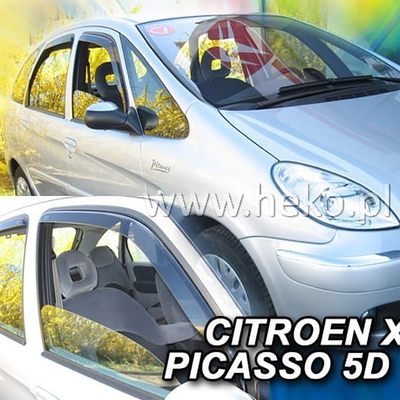 CITROEN XSARA PICASSO 5D 1999-2012 ΖΕΥΓΑΡΙ ΑΝΕΜΟΘΡΑΥΣΤΕΣ ΑΠΟ ΕΥΚΑΜΠΤΟ ΦΙΜΕ ΠΛΑΣΤΙΚΟ HEKO - 2 ΤΕΜ.