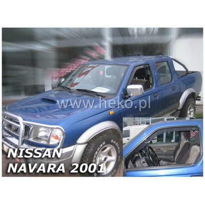 NISSAN NAVARA PICK UP D22 2002-2013 / NP300 (ΜΕ ΕΣΟΧΗ ΚΑΘΡΕΠΤΗ) ΖΕΥΓΑΡΙ ΑΝΕΜΟΘΡΑΥΣΤΕΣ ΑΠΟ ΕΥΚΑΜΠΤΟ ΦΙΜΕ ΠΛΑΣΤΙΚΟ HEKO - 2 ΤΕΜ.