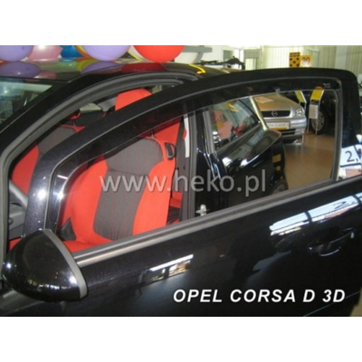 OPEL CORSA D / E 3D 09/2006-2019 ΖΕΥΓΑΡΙ ΑΝΕΜΟΘΡΑΥΣΤΕΣ ΑΠΟ ΕΥΚΑΜΠΤΟ ΦΙΜΕ ΠΛΑΣΤΙΚΟ HEKO - 2 ΤΕΜ.