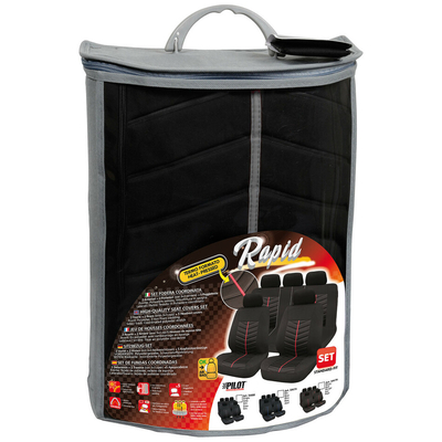 ΚΑΛΥΜΜΑΤΑ ΚΑΘΙΣΜΑΤΩΝ RAPID ΜΑΥΡΟ/ΓΚΡΙ ΣΕΤ