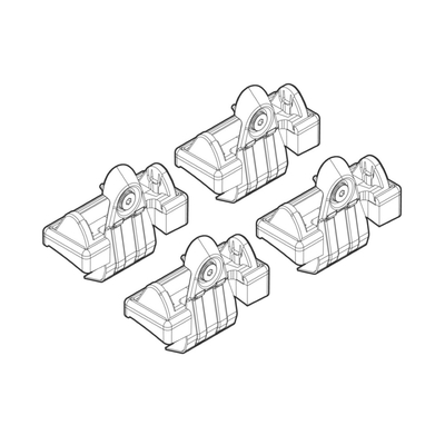 VW GOLF 5 3D/5D-GOLF 6 3D/5D KIT ΑΚΡΑ (ΠΟΔΙΑ) ΓΙΑ ΜΠΑΡΕΣ NORDRIVE