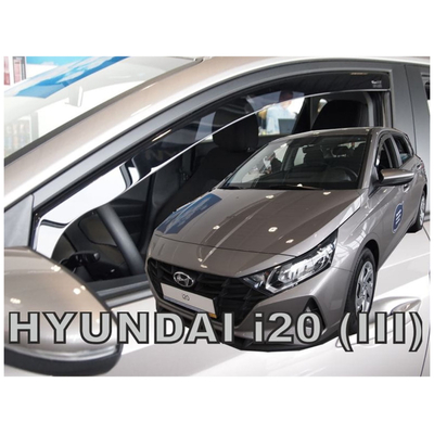 HYUNDAI i20 5D 2020+ - ΖΕΥΓΑΡΙ ΑΝΕΜΟΘΡΑΥΣΤΕΣ ΑΥΤΟΚΙΝΗΤΟΥ ΑΠΟ ΕΥΚΑΜΠΤΟ ΦΙΜΕ ΠΛΑΣΤΙΚΟ HEKO - 2 ΤΕΜ.