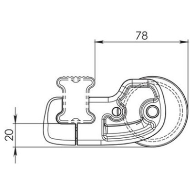ROLLER ΓΙΑ ΜΠΑΡΕΣ ΜΑΥΡΕΣ Κ-0 L64CM