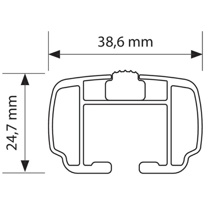 Ολοκληρωμένο σετ (Μπάρες-Πόδια) Nowa M (120 cm)